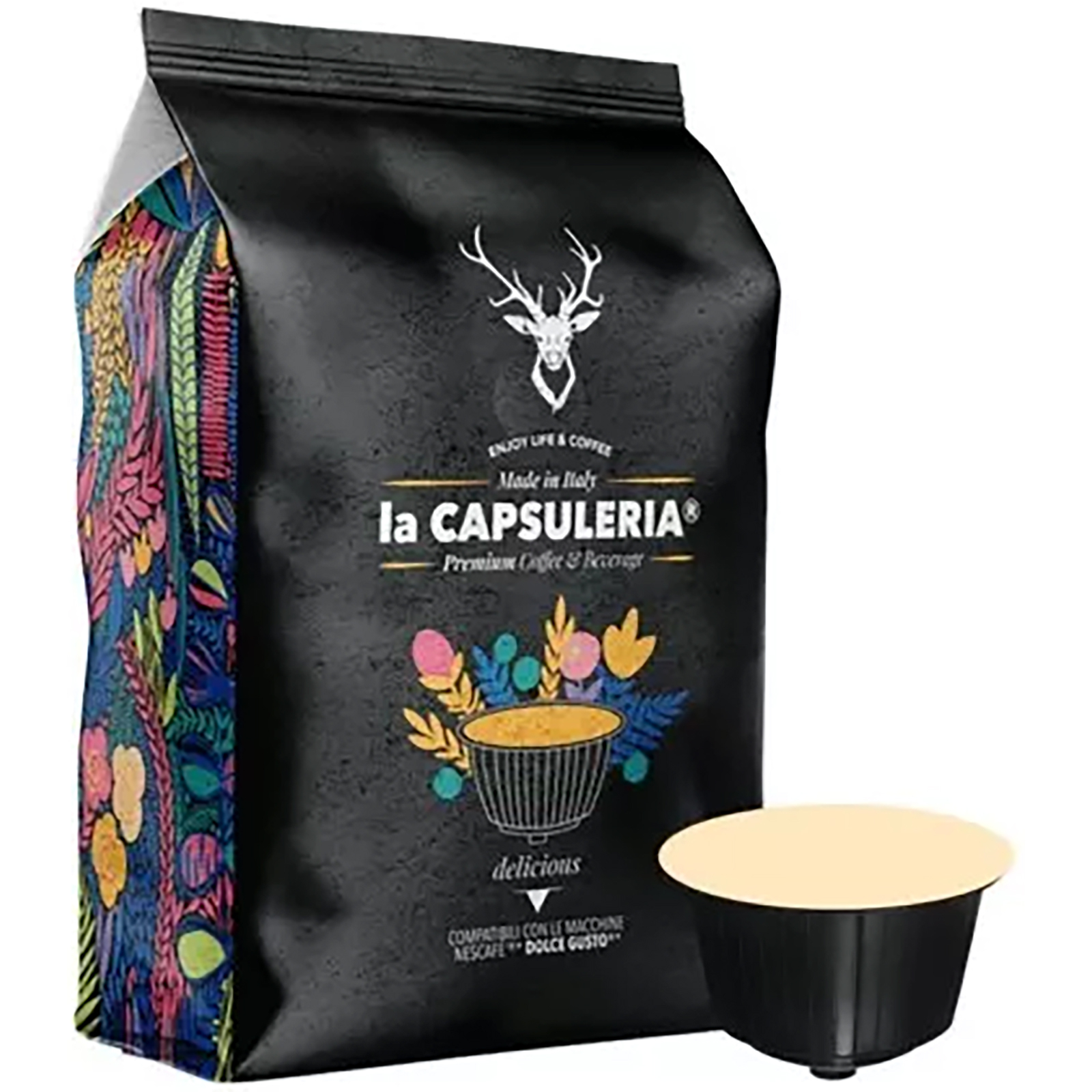 Ceai de Fructe de Padure, 128 capsule compatibile Lavazza a Modo Mio, La  Capsuleria