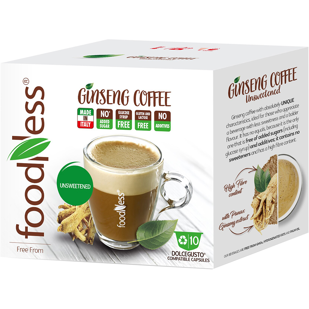 FOODNESS Caffé Ginseng compatibile Nespresso - 10 capsule