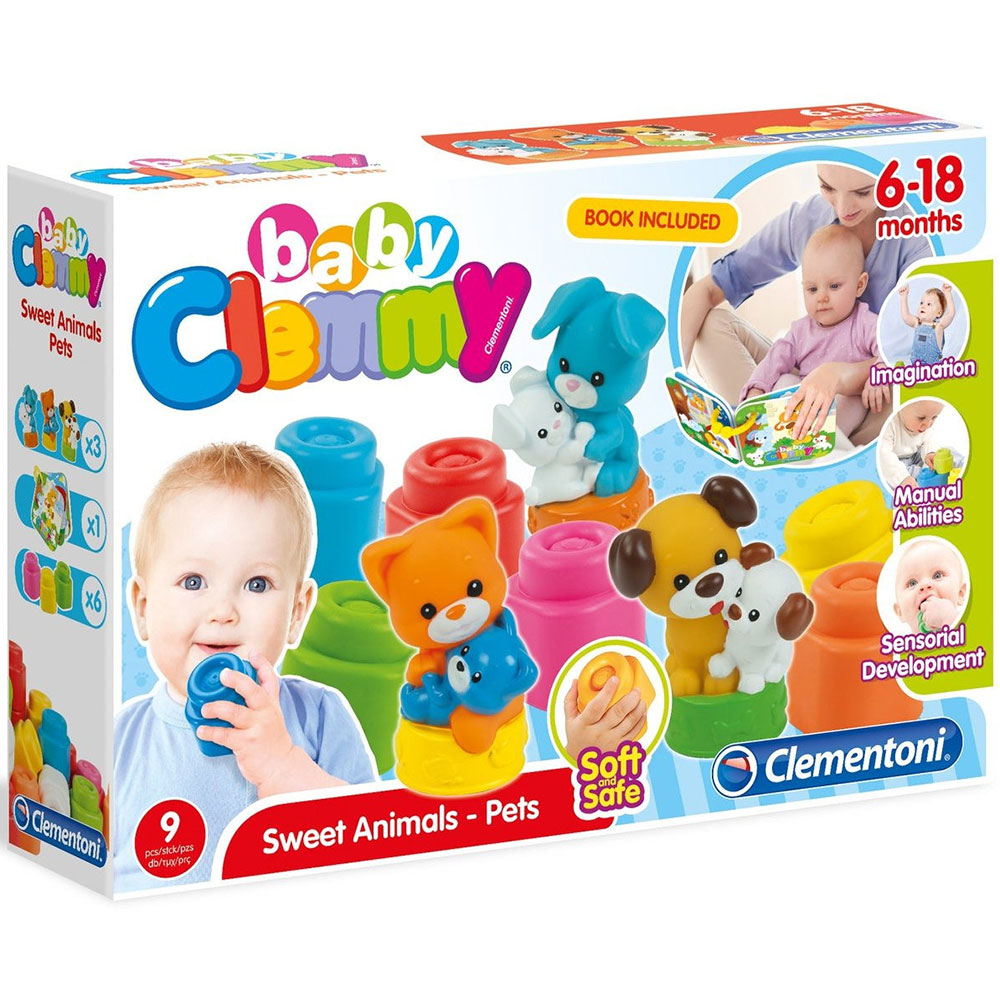 Baby Elefante Soft Clemmy 10 pzs (Clementoni 17697)