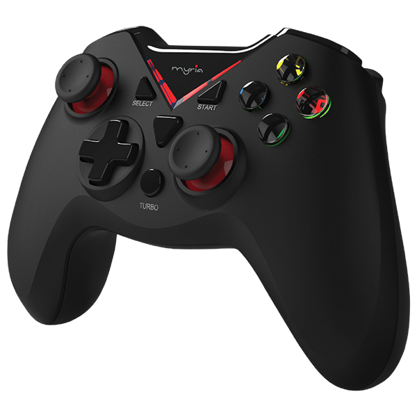 Gamepad MYRIA cu fir Xbox 360/PC, Negru