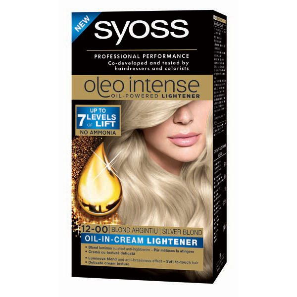 Vopsea De Par Syoss Color Oleo 12 00 Blond Argintiu 115 Ml