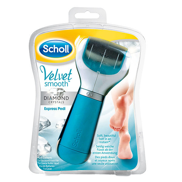 Pila Electronica Scholl Velvet Smooth Express Pedi Cu Cristale De