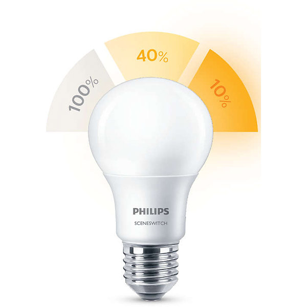 Bec Led Philips Ssw A60 8w 60w E27 3 Teme De Culoare