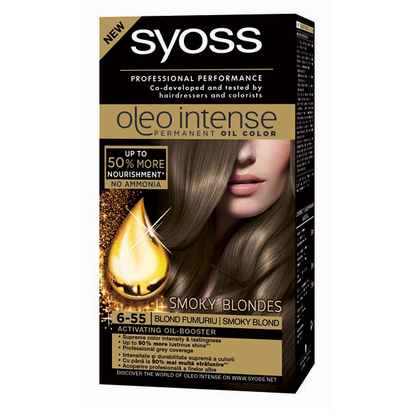 Vopsea De Par Syoss Color Oleo 6 55 Blond Fumuriu 115ml