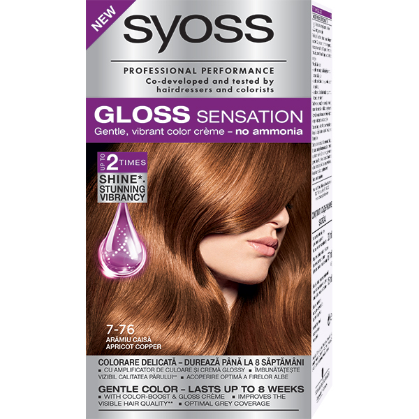 Vopsea De Par Syoss Gloss Sensation 7 76 Aramiu Caisa 115ml