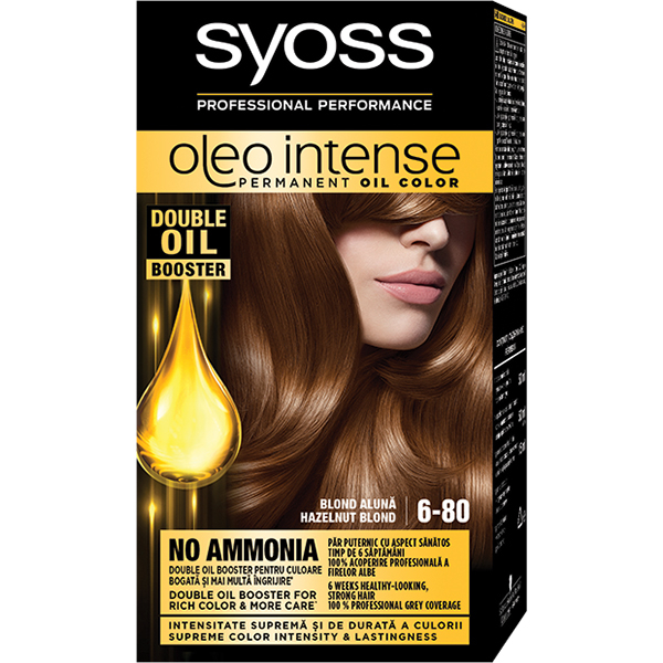 Vopsea De Par Syoss Color Oleo 6 80 Blond Aluna 115ml