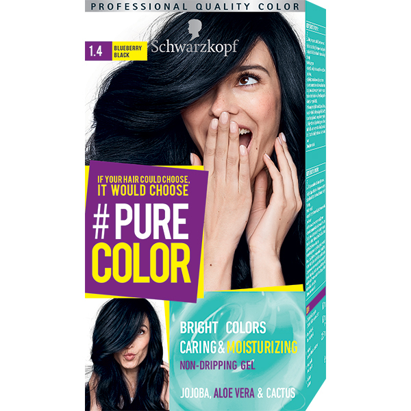 Vopsea De Par Schwarzkopf Pure Color 14 Negru Afina 1425ml