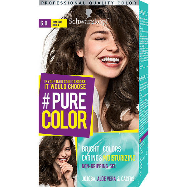 Vopsea De Par Schwarzkopf Pure Color 60 Cacao Rumenita 1425 Ml