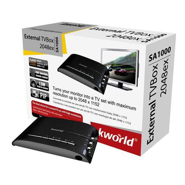 Tv Tuner Kworld Tvbox 2048ex Telecomanda Sa1000