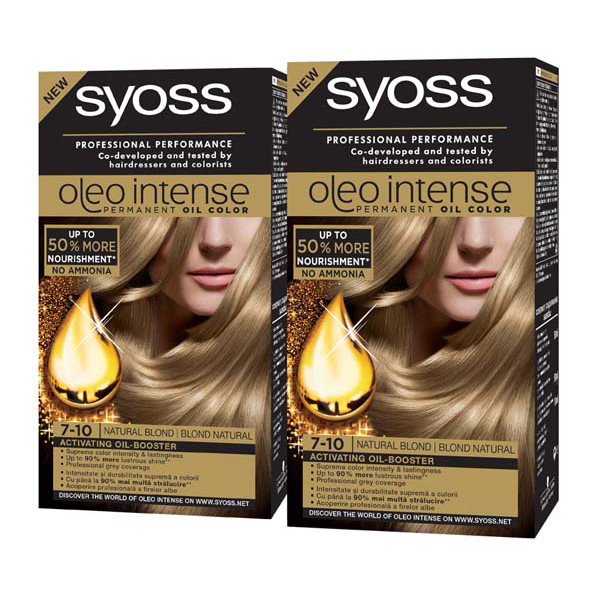 Pachet Promo Vopsea De Par Syoss Color Oleo 7 10 Blond Natural